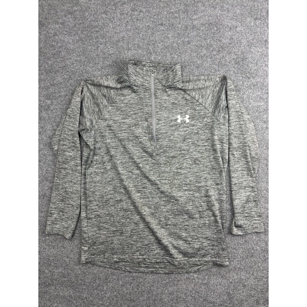 Under Armour Pullover Mens Small Gray 1/4 Zip Long Sleeve Training Shirt Top